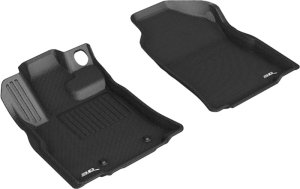 Subaru Ascent Floor Mats - Front - 3D MAXpider - Kagu - Black - `19-`23